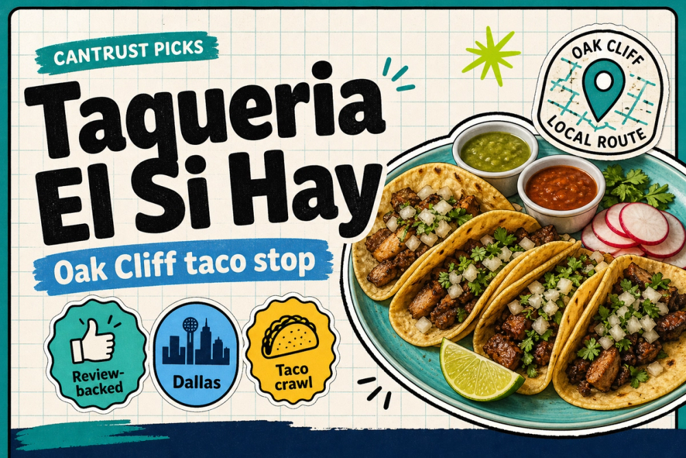 AI-generated editorial cover for Taqueria El Si Hay in Dallas-Fort Worth