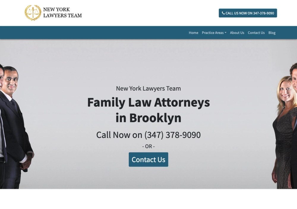 官网首页截图 · 2026-10-18 Gordon Law, P.C. - Brooklyn Family and Divorce Lawyer 官网首页截图