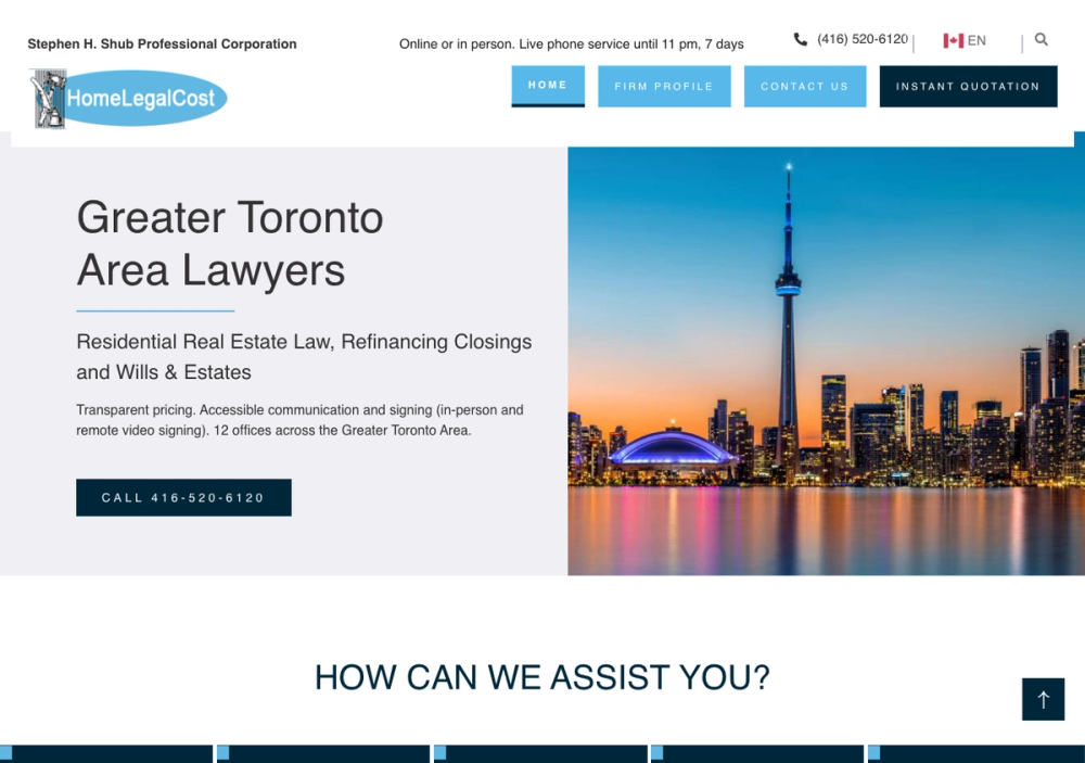 Stephen H. Shub Professional Corporation - Main Office 官网首页截图