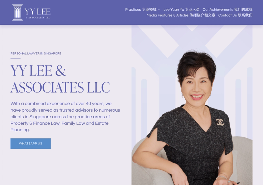 官网首页截图 · 2026-10-11 YY Lee & Associates LLC 官网首页截图