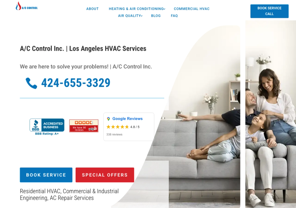 A/C Control, Inc 官网首页截图