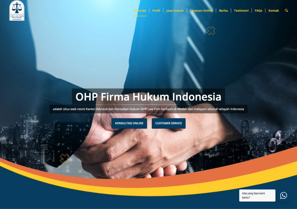官网首页截图 · 2026-10-21 OHP Law Firm 官网首页截图