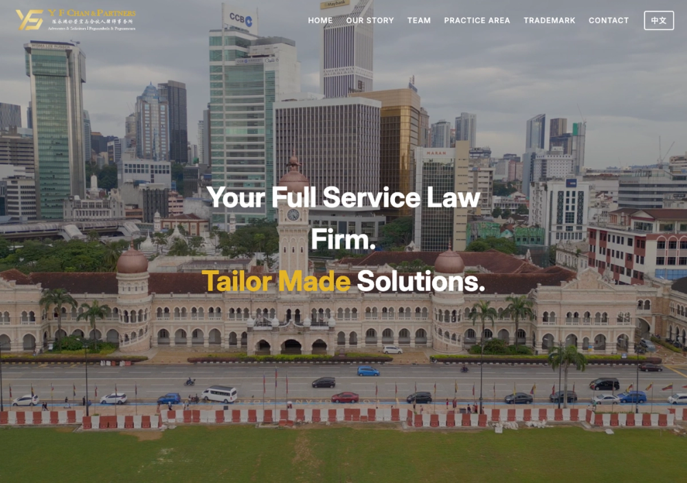 Y F CHAN & PARTNERS (SEREMBAN BRANCH) 官网首页截图