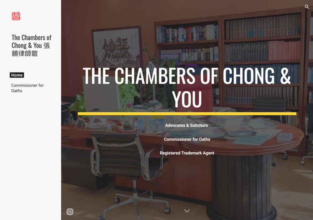 The Chambers Of Chong & You 官网首页截图