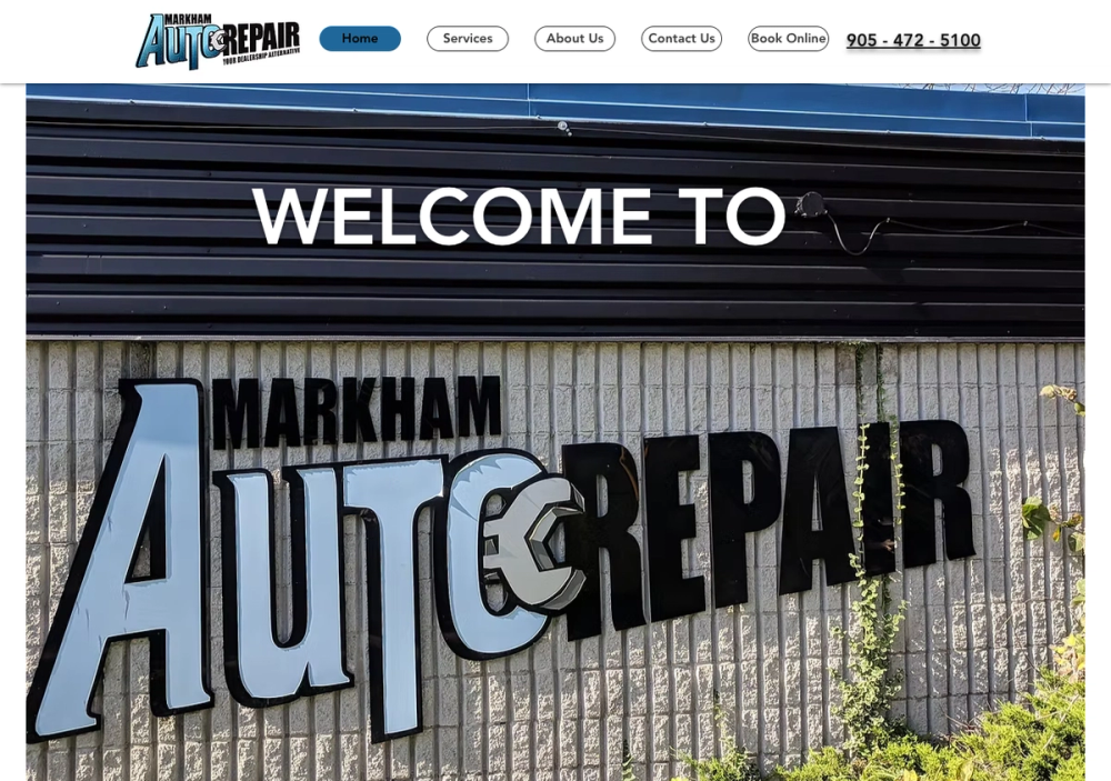 Markham Auto Repair 官网首页截图