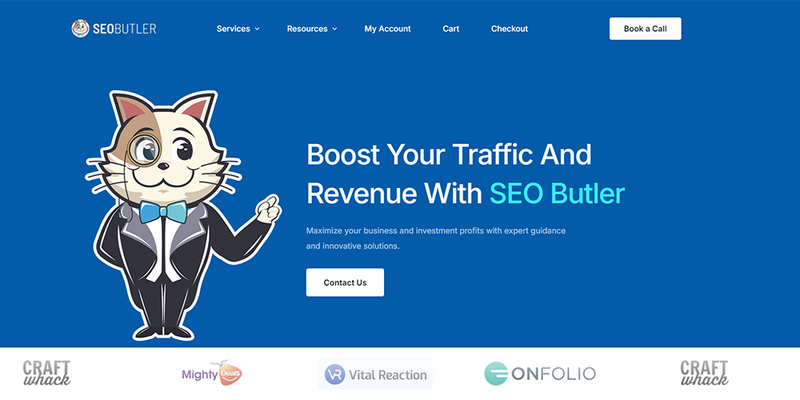 SEO Butler homepage