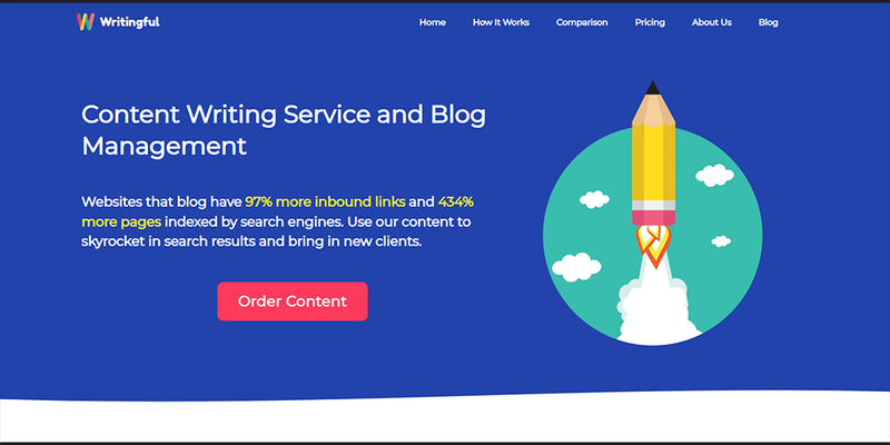 Writingful landing page