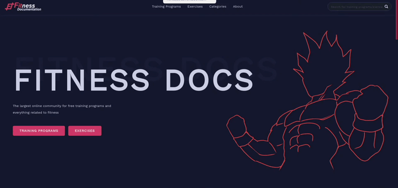 An example of animation from FitnessDocumentation