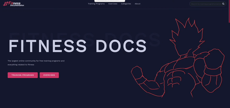 An example of animation from FitnessDocumentation