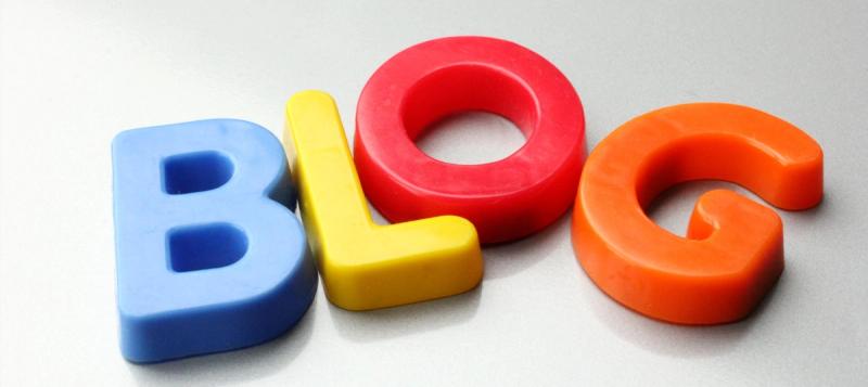 An image with the words BLOG spelled out.