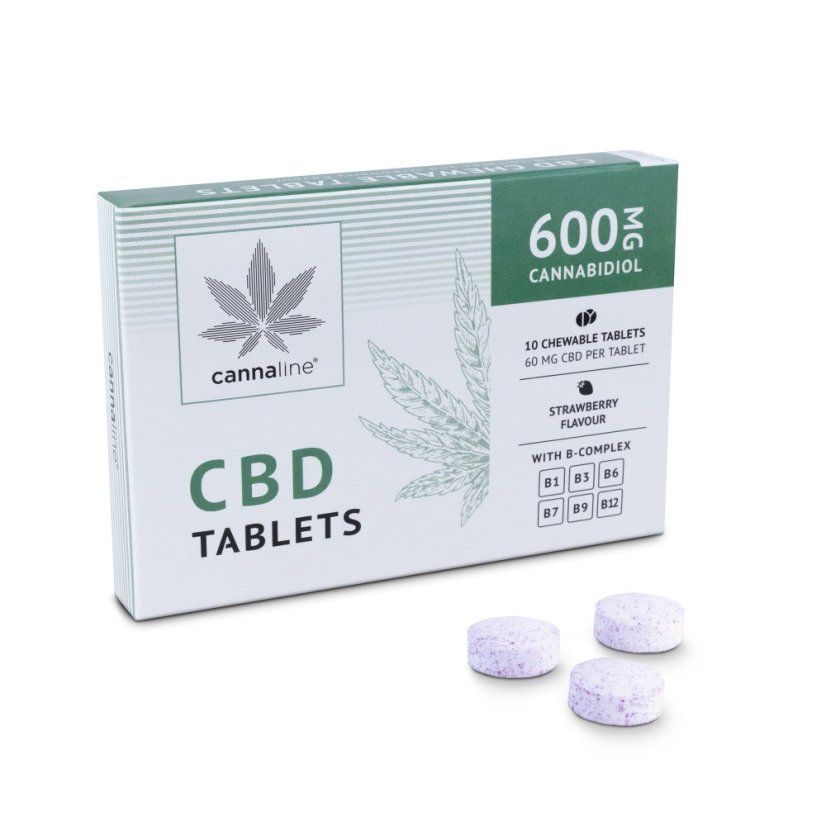 Cannaline CBD B-komplex epres rágótabletta - 600mg