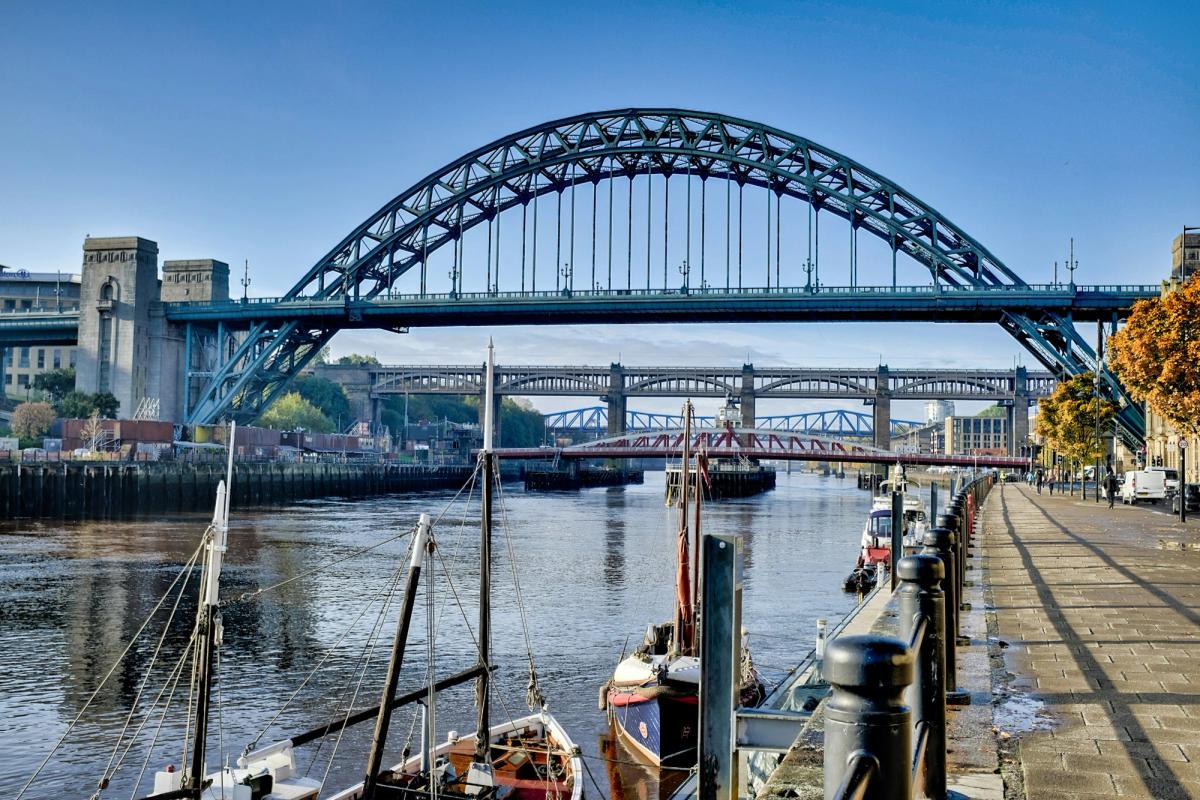 The Tyne Bridge over the river in Newcastle