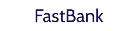 FastBank logo in dark blue text on a white background