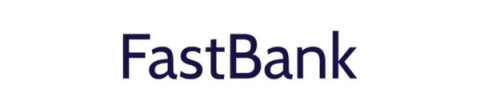 FastBank logo in dark blue text on a white background