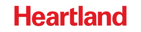 Red word “Heartland” in bold sans-serif font on a white background