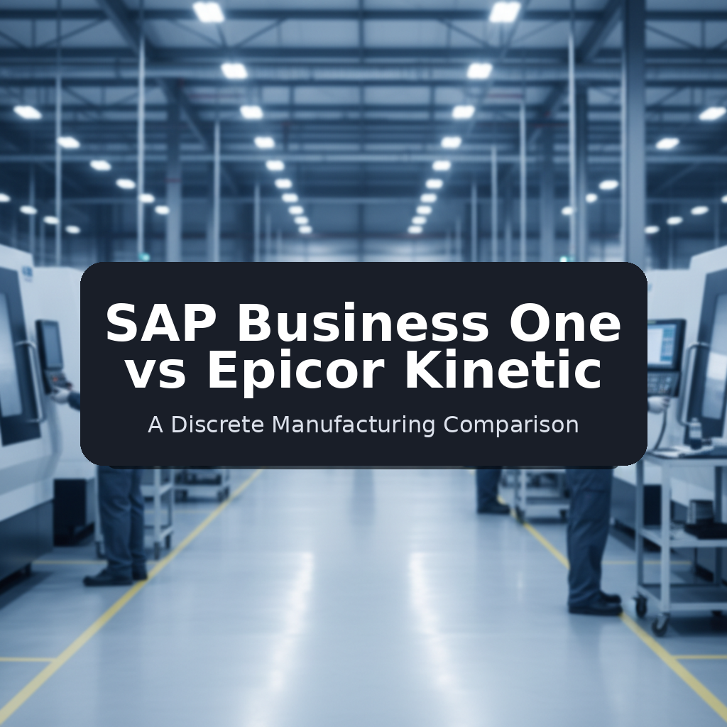 SAP Business One vs Epicor Kinetic - A Discrete Manufacturing Comparison