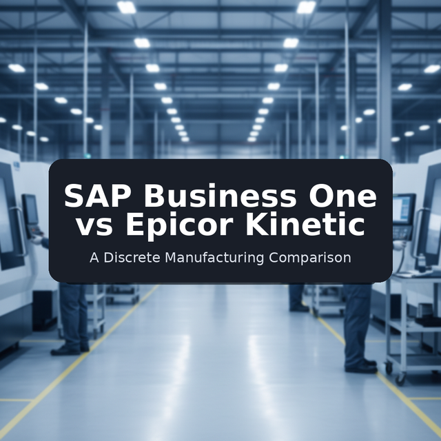 SAP Business One vs Epicor Kinetic - A Discrete Manufacturing Comparison