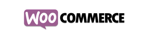 WooCommerce logo with purple speech bubble and bold black COMMERCE text