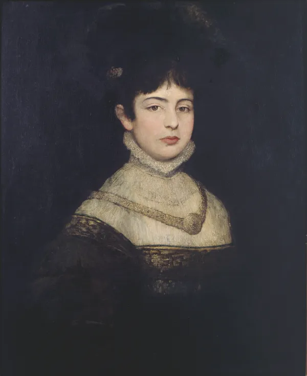 Portrait of Laura [Henschel-Rosenfeld] by Maurycy Gottlieb