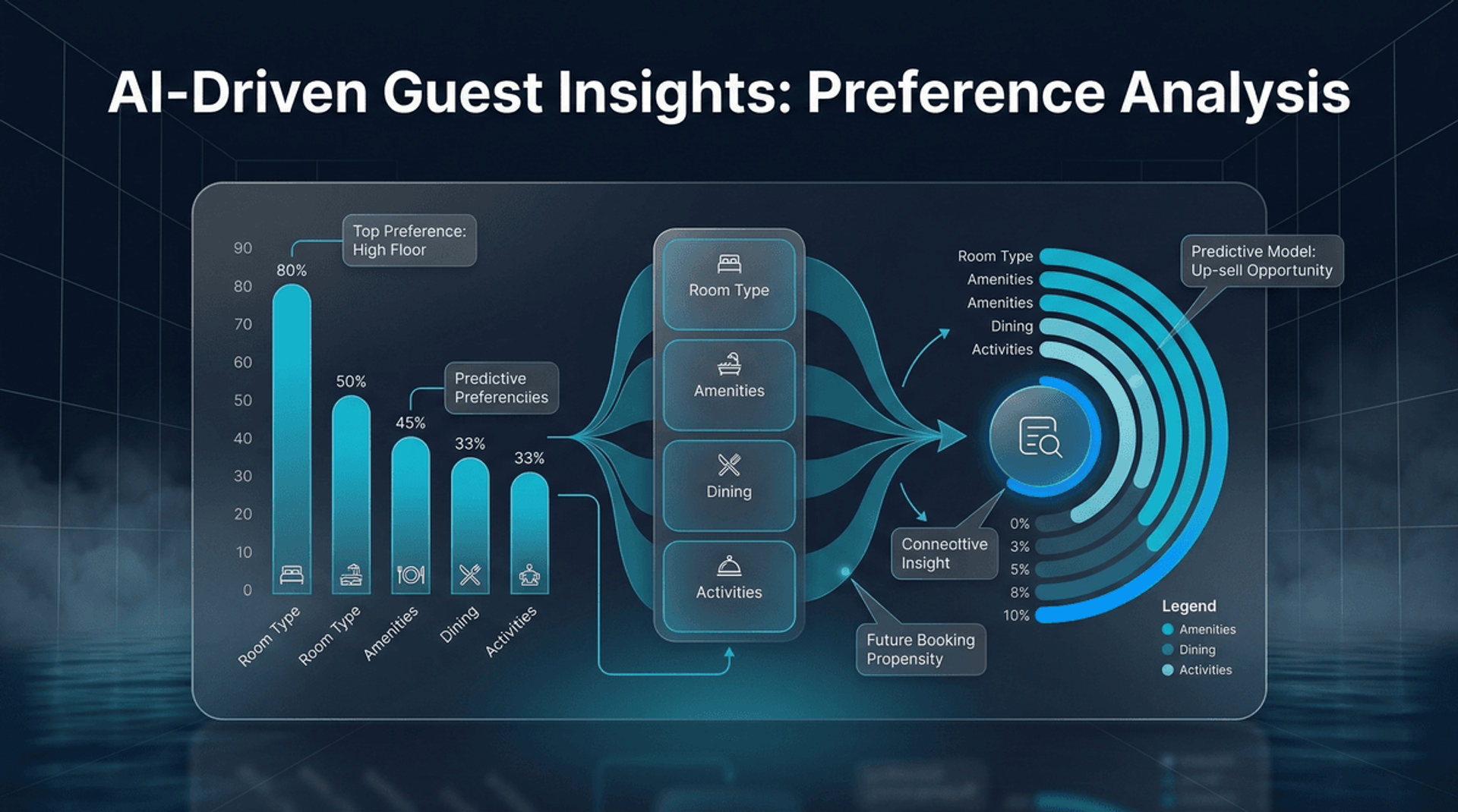 Makine Öğrenimi Misafir Tercih Analizi İnfografiği