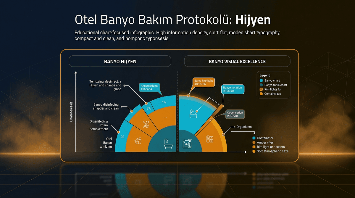 Otel Banyo Bakım Protokolü İnfografiği
