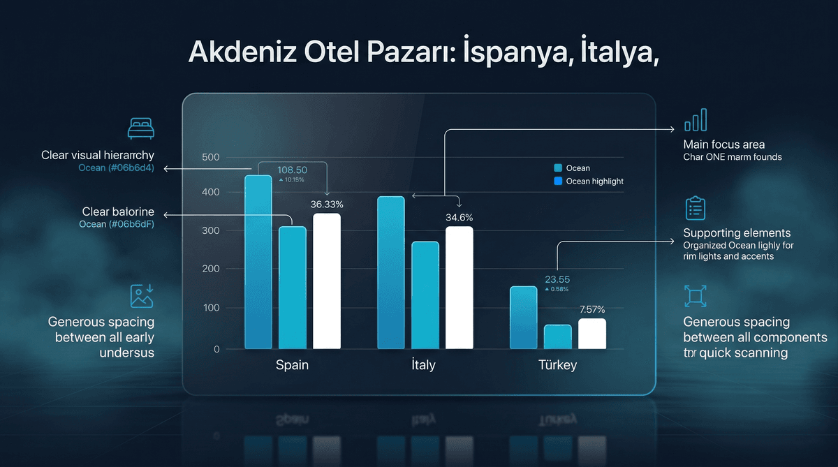 Akdeniz Otel Pazarı Karşılaştırma İnfografiği