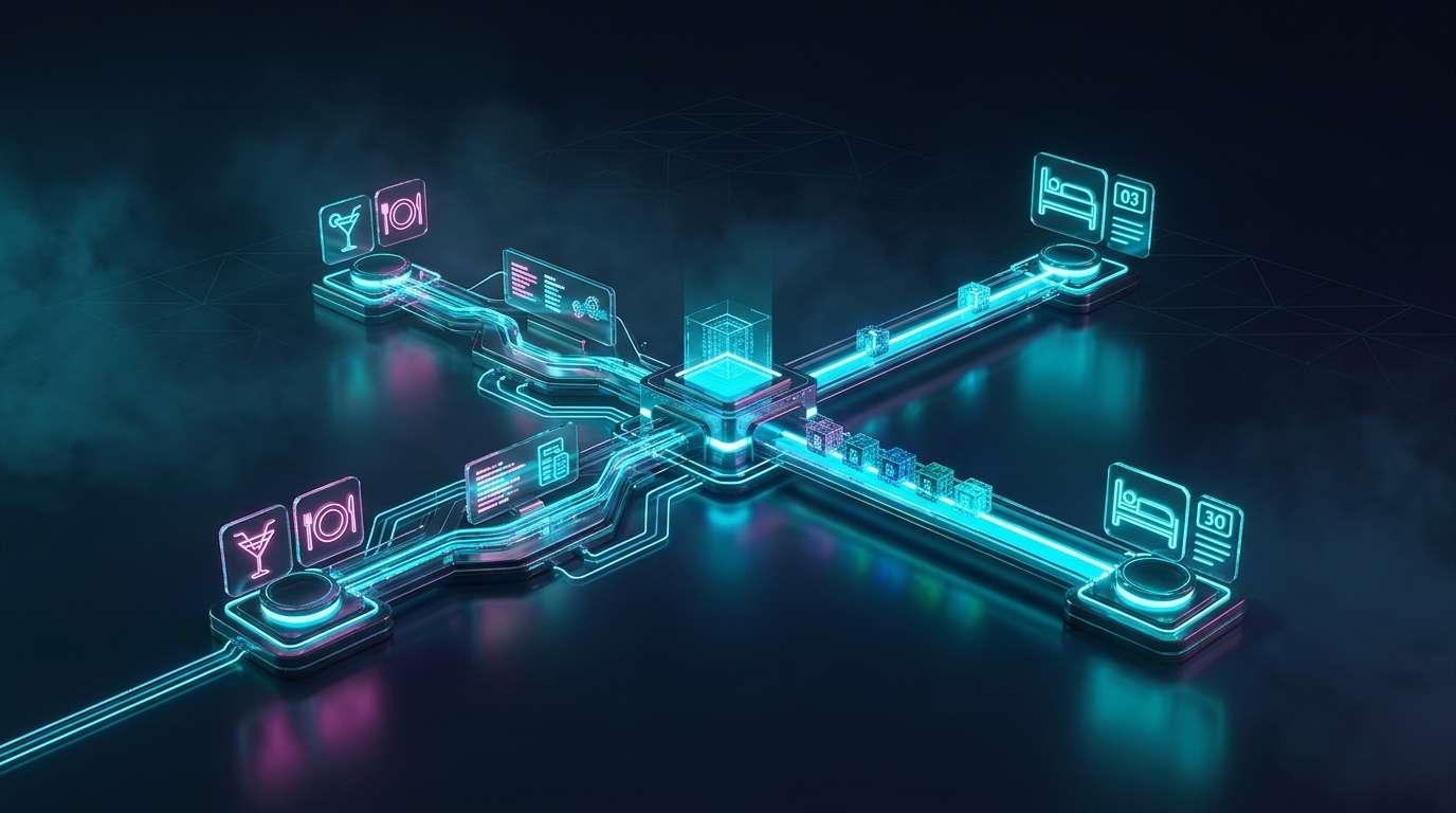 Otel POS-PMS entegrasyon diyagramı