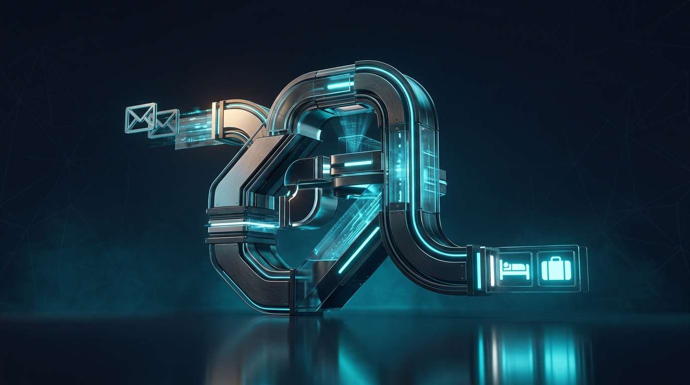 Hotel email marketing automation infographic