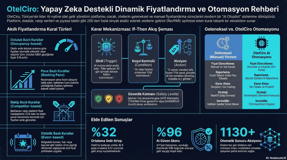 Otel otomatik fiyat kuralları motoru