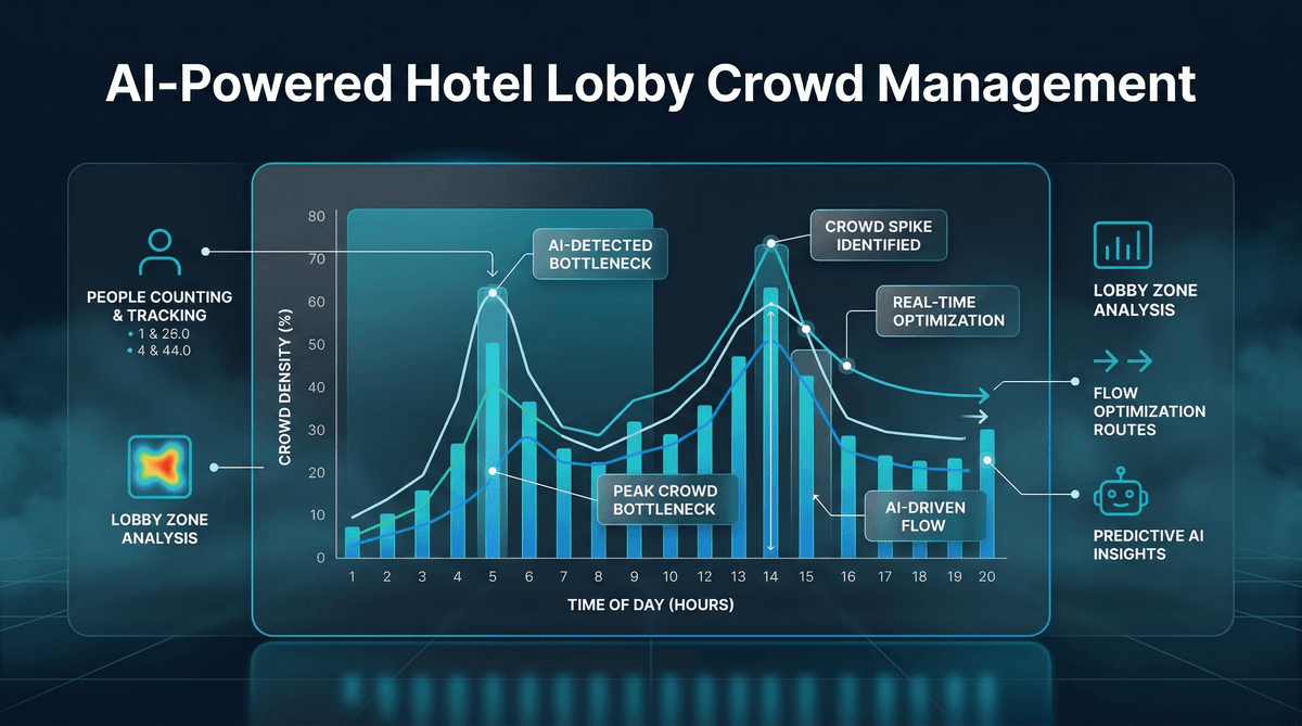 AI ile Otel Lobisi Kalabalık Yönetimi ve Akış Optimizasyonu