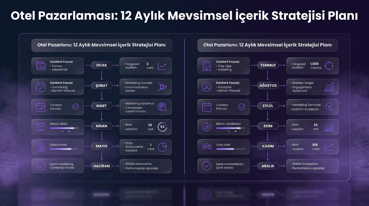 Mevsimsel İçerik Stratejisi: Otel Pazarlamada 12 Ay Planı