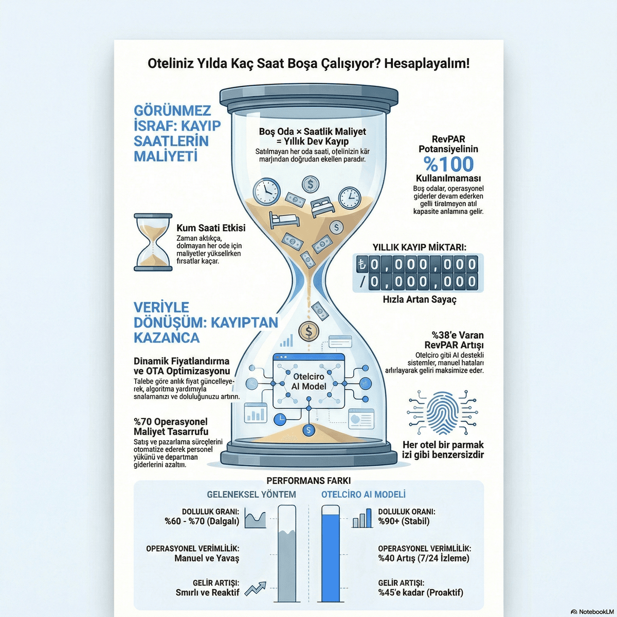 Oteliniz Yılda Kaç Saat Boşa Çalışıyor? Boş Odanın Gerçek Maliyeti