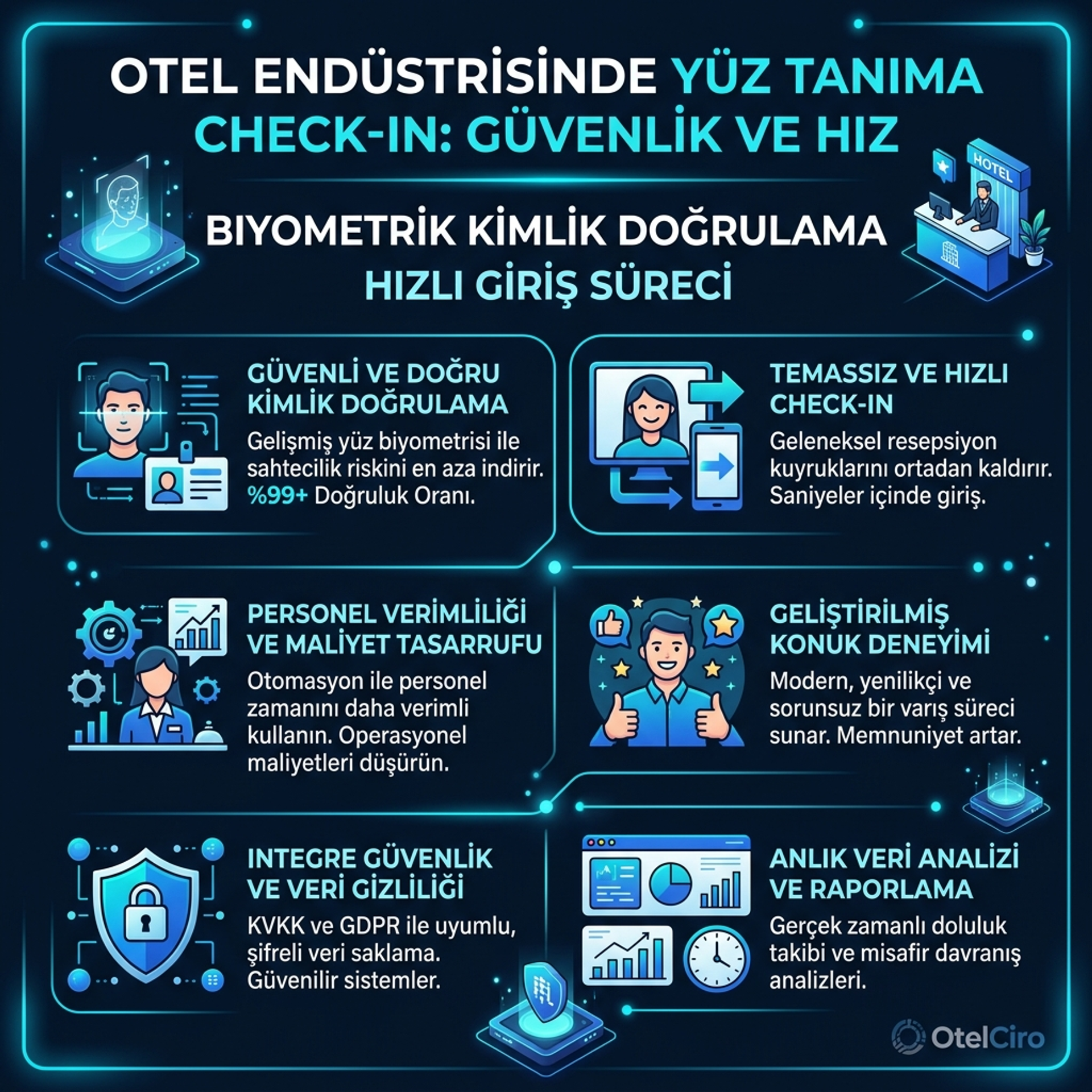 Yüz Tanıma ile Check-in: Hız ve Güvenlik Bir Arada