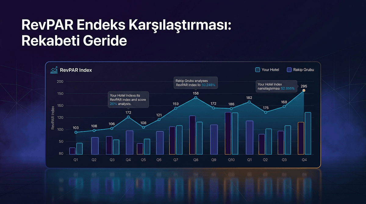 RevPAR Endeks Karşılaştırma: Rakiplerinizi Geçin