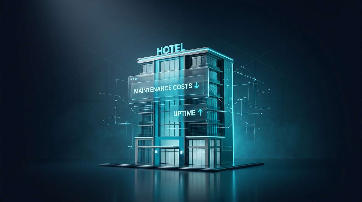 Otel önleyici bakım (preventive maintenance) sistemi infografiği