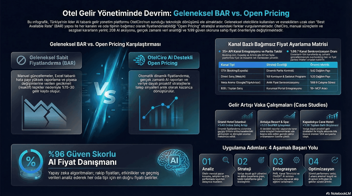 Open pricing strategy for hotels