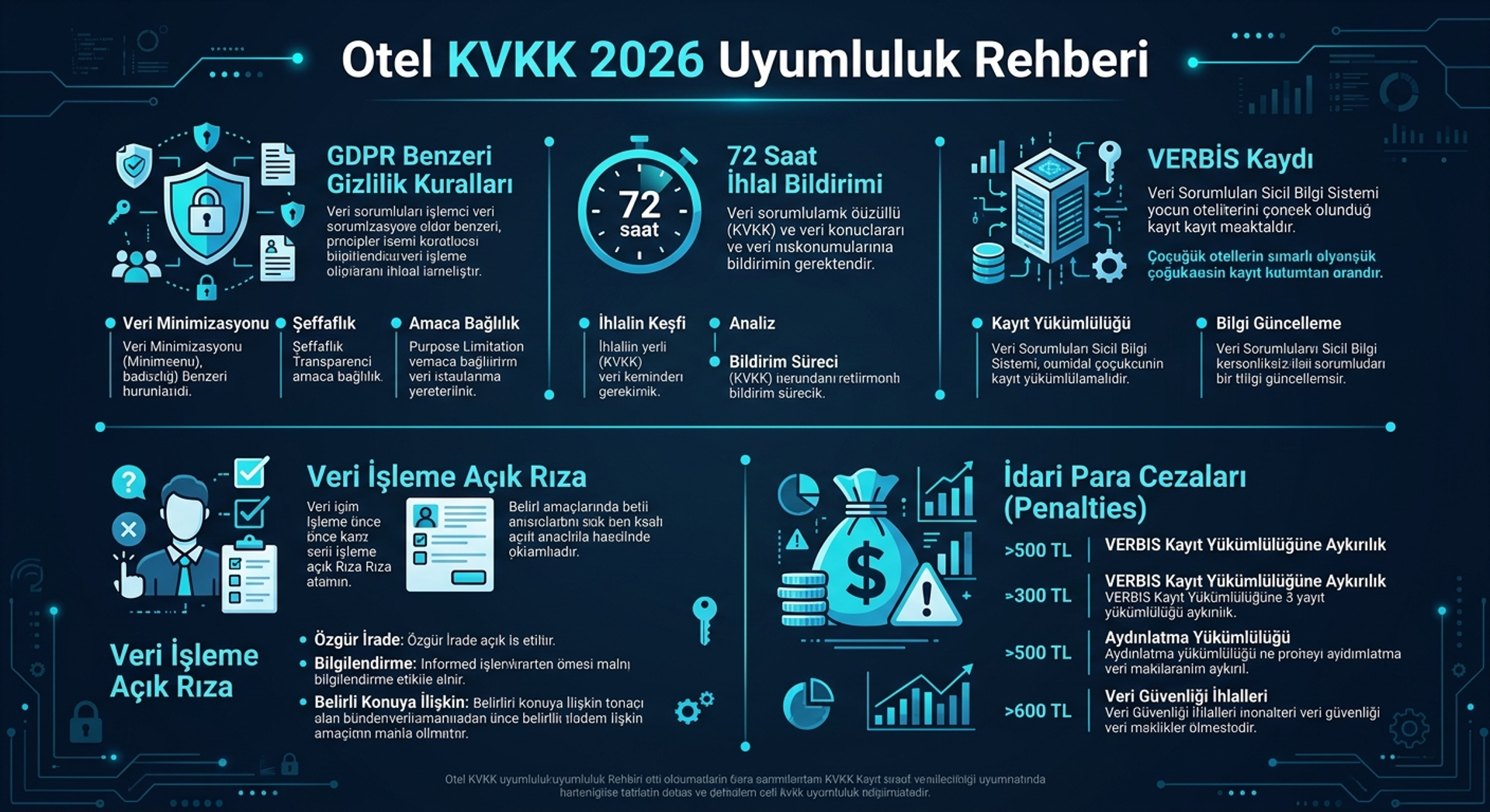 Otellerde KVKK 2026: Güncellenmiş Yaptırımlar ve Misafir Verisi Koruma
