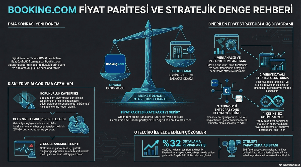 Booking.com Fiyat Paritesi Stratejisi: 2026 Rehberi