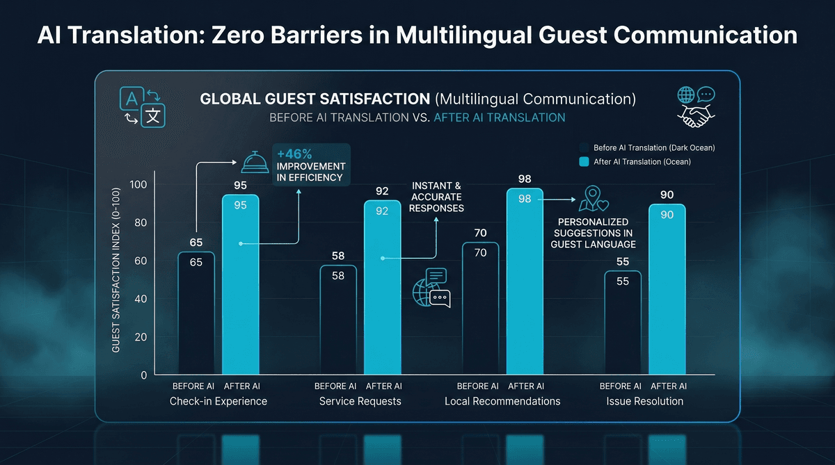 AI Çeviri Sistemleri: Çok Dilli Misafir İletişiminde Sıfır Bariyer