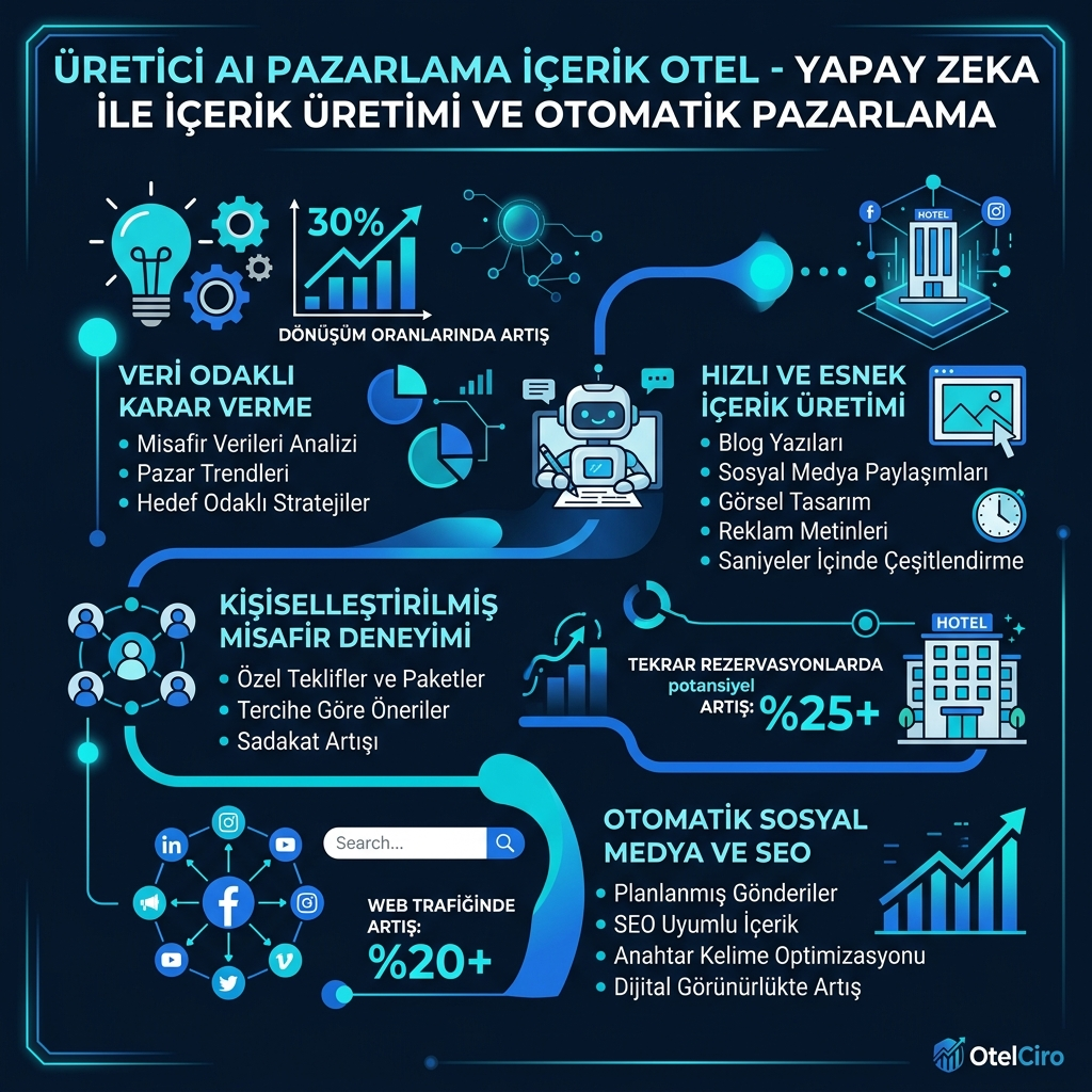 Üretici AI ile Otel Pazarlama İçeriği: Metin Görsel Video