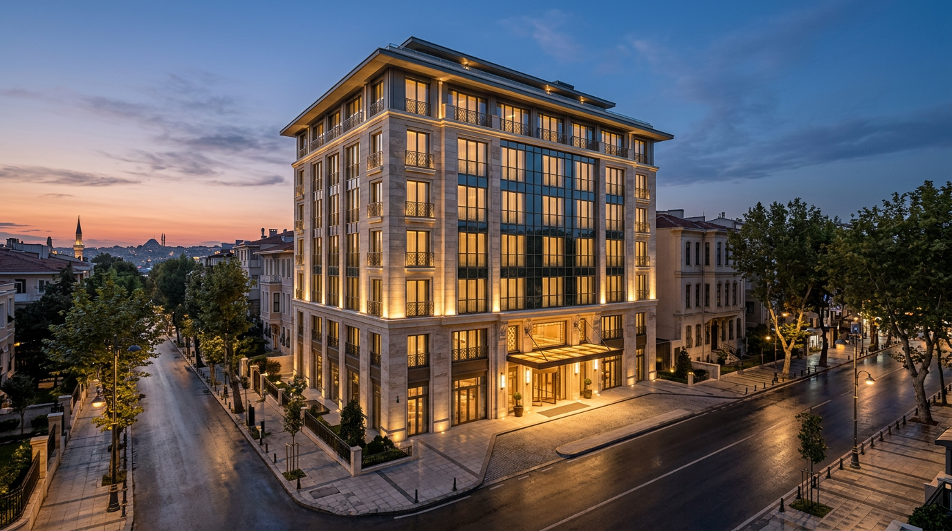Grand Hotel İstanbul dış görünüm — modern şehir oteli