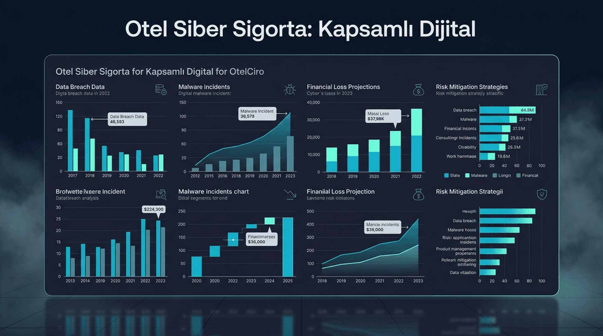 Otel Siber Sigorta İnfografiği