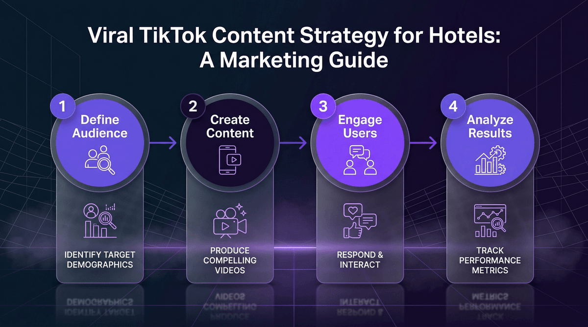 Otel TikTok Pazarlama İnfografiği