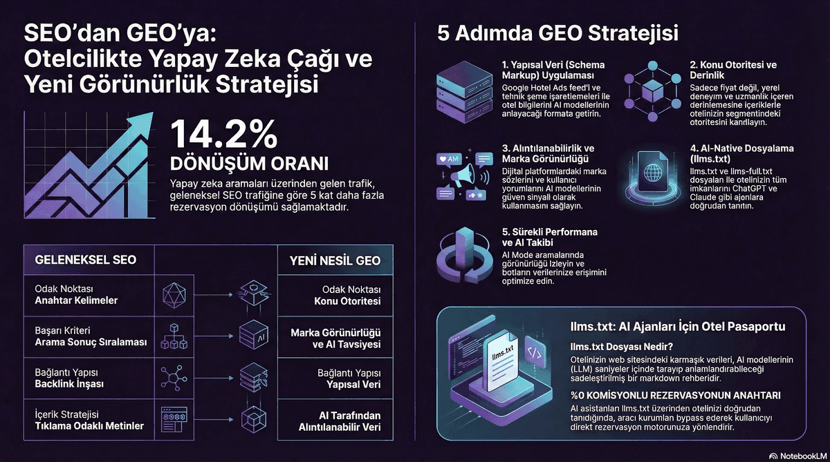 GEO, SEO'yu Gölgede Bırakıyor mu? Oteller İçin 2026 Görünürlük Devrimi