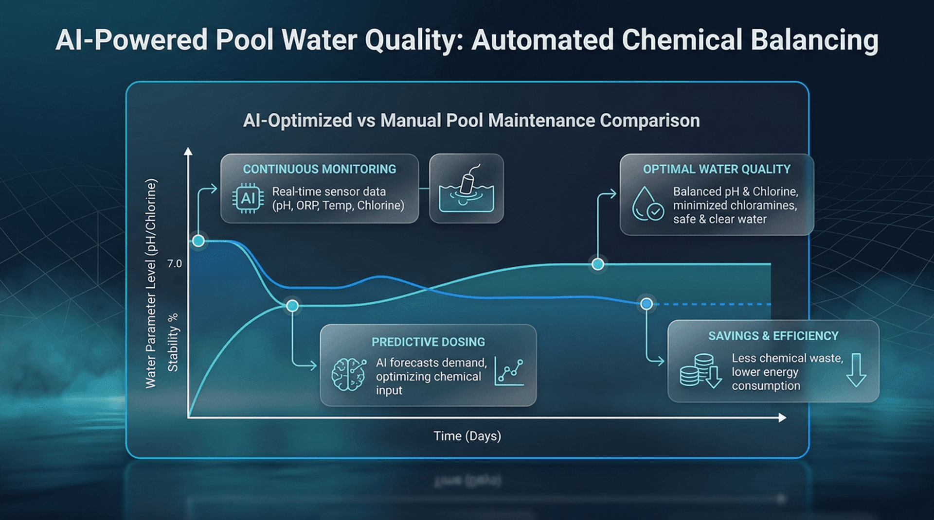 AI ile Havuz Su Kalitesi İzleme: Kimyasal Dengeleme Otomasyonu