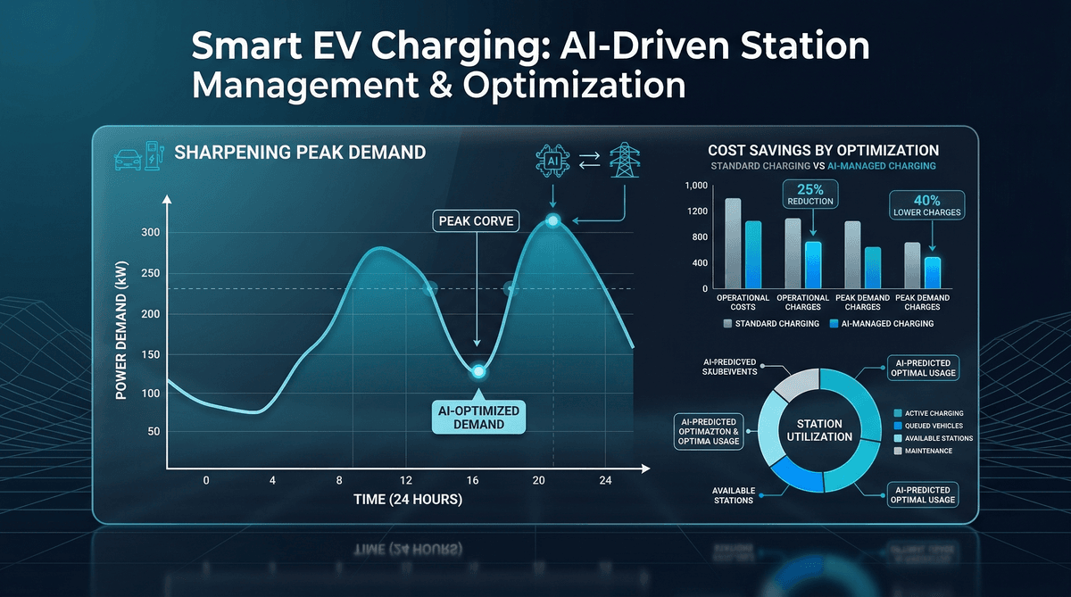 AI ile Elektrikli Araç Şarj İstasyonu Yönetimi