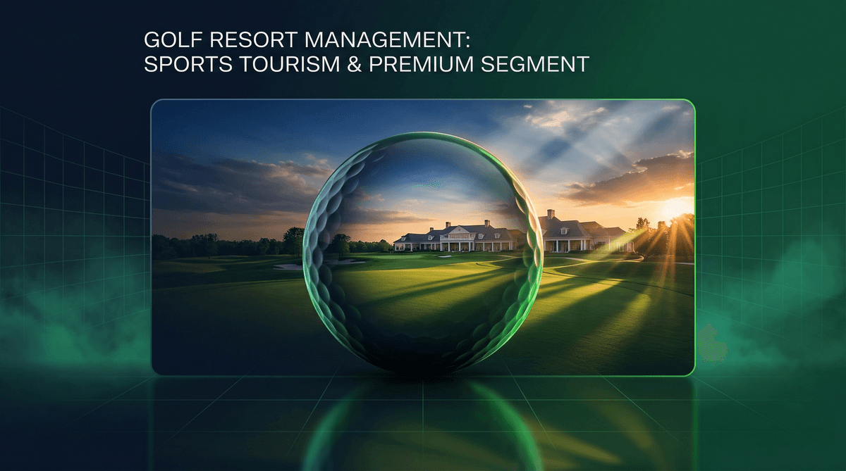 Golf Resort Spor Turizmi Premium İnfografiği