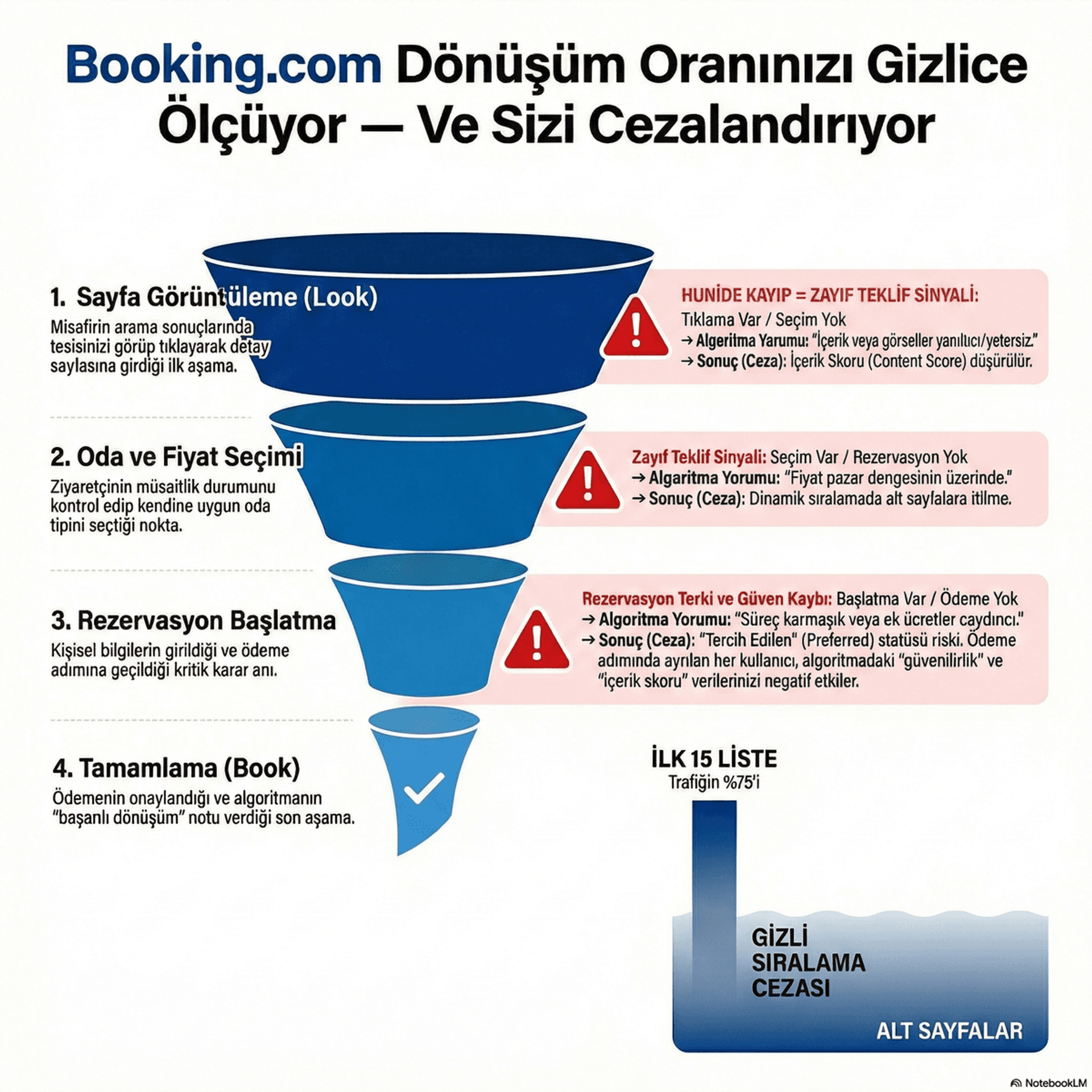 Booking.com Dönüşüm Oranınızı Gizlice Ölçüyor — Ve Sizi Cezalandırıyor