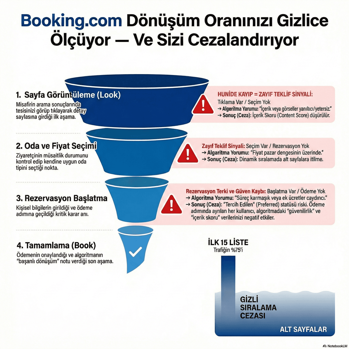 Booking.com Dönüşüm Oranınızı Gizlice Ölçüyor — Ve Sizi Cezalandırıyor