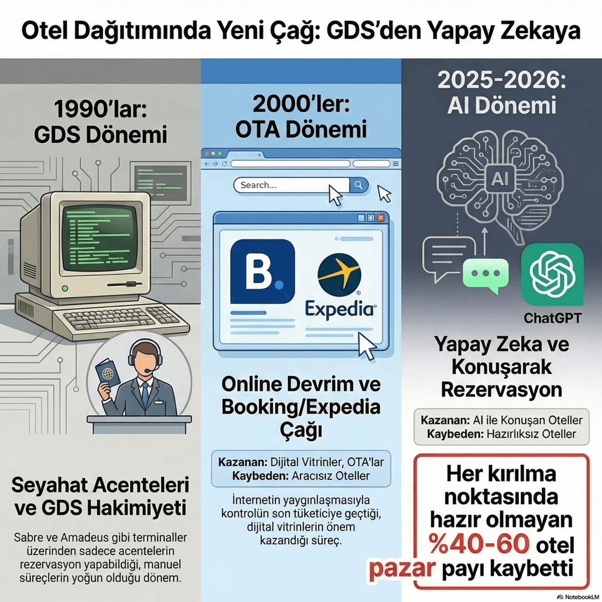 Otel Dağıtımında Yeni Çağ: GDS'den Yapay Zekaya